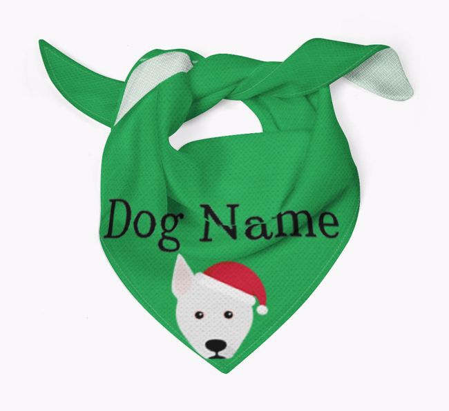 Peeking Christmas Icon: Personalized {breedFullName} Bandana